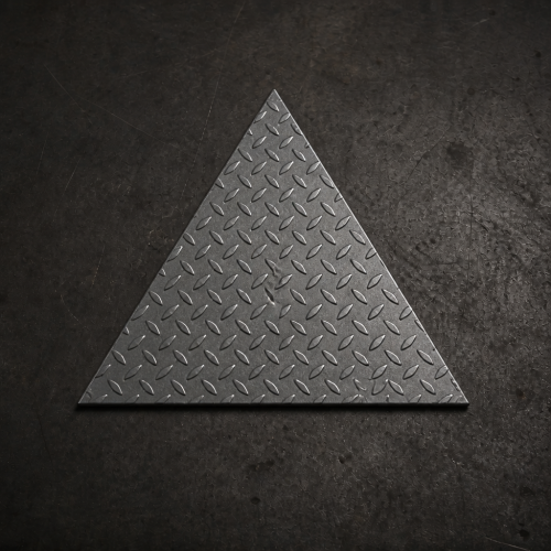 Triangle en acier larmé sur mesure - John Steel