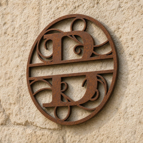 Gepersonaliseerd metalen monogram letter B
