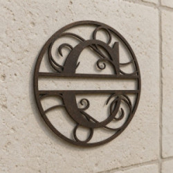 Gepersonaliseerd metalen monogram letter C