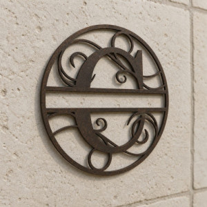 Individuelles Metallmonogramm Buchstabe C