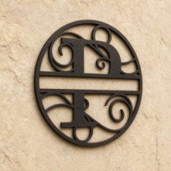 Monogramma in metallo personalizzato lettera P