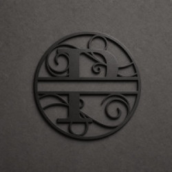 Gepersonaliseerd metalen monogram letter P