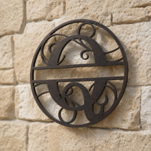 Gepersonaliseerd metalen monogram letter Q