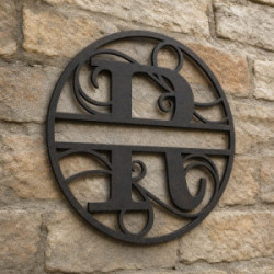 Monogramma in metallo personalizzato lettera R