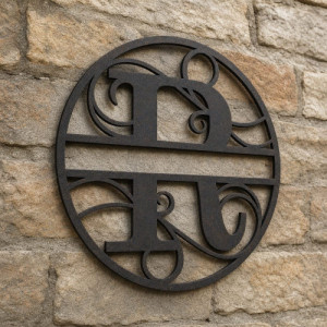 Gepersonaliseerd metalen monogram letter R