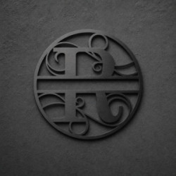 Gepersonaliseerd metalen monogram letter R