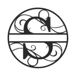 Individuelles Metallmonogramm Buchstabe S