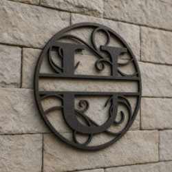Gepersonaliseerd metalen monogram letter U