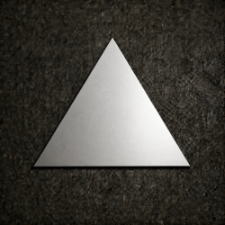 Custom marine grade stainless steel triangle raw and bright|John Steel