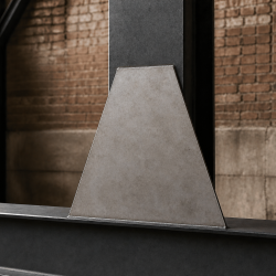 Trapèze en inox brut sur mesure : découpe laser de précision