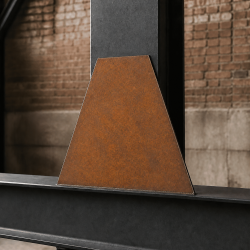 Trapézio em aço corten sob medida | John Steel