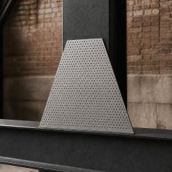 Custom perforated aluminum trapezoid | Precision laser cutting