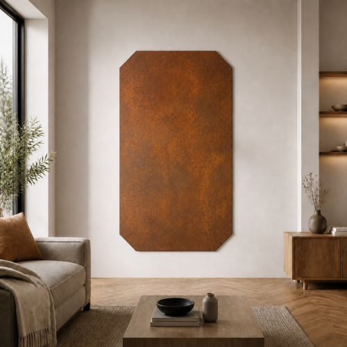 Piastra in acciaio corten ottagonale su misura | John Steel