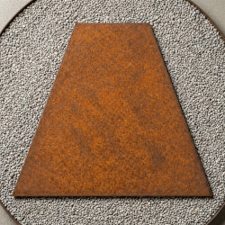 Pasos japoneses trapezoidales en acero corten a medida | John Steel