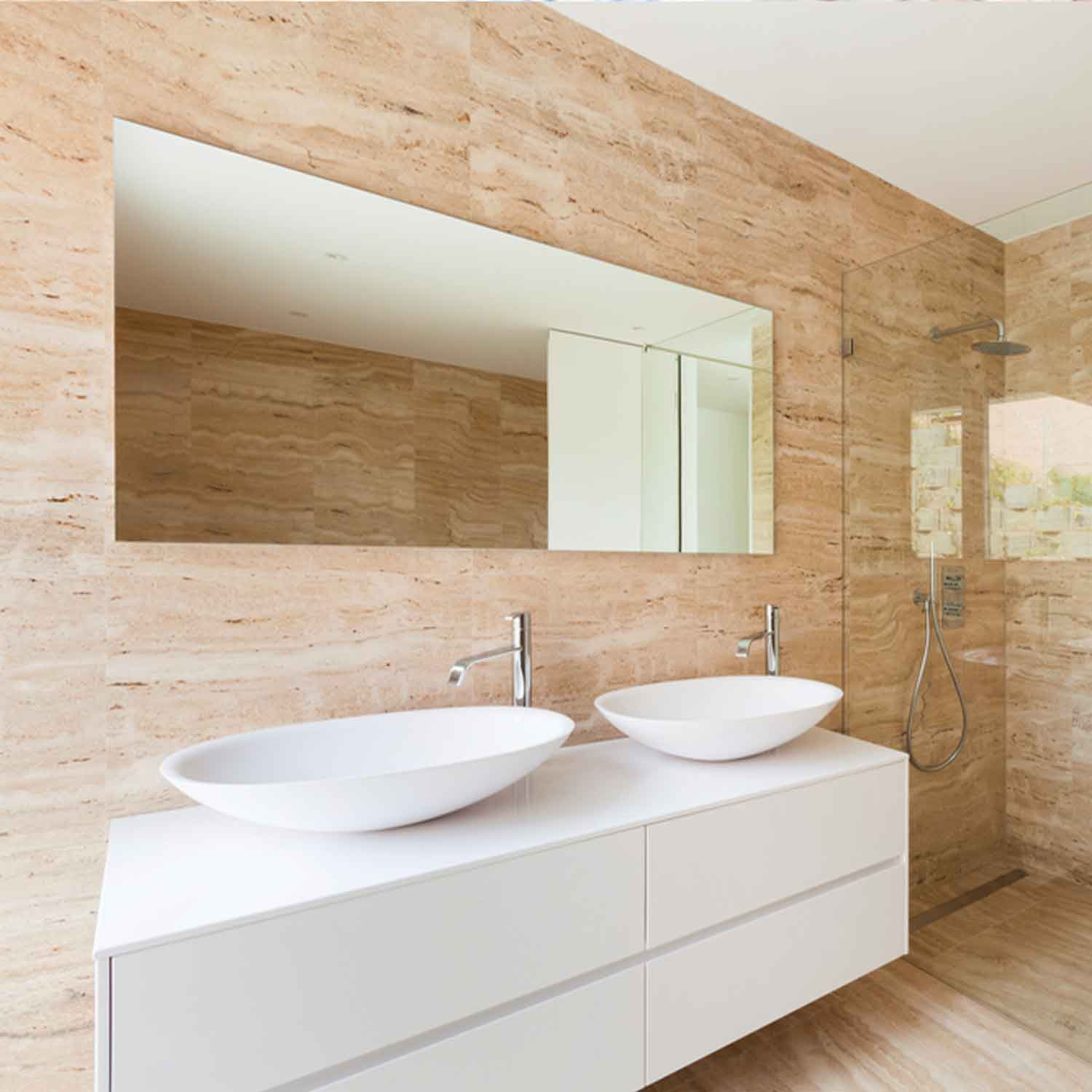 Custom-cut mirror polished stainless steel