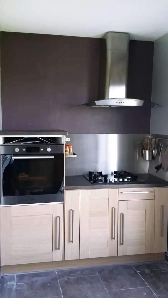 Crédence inox sur mesure - Inox brossé
