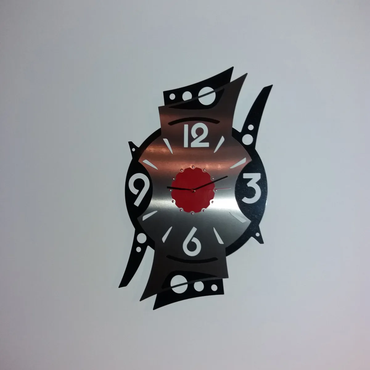 Horloge inox sur-mesure - Inox brut