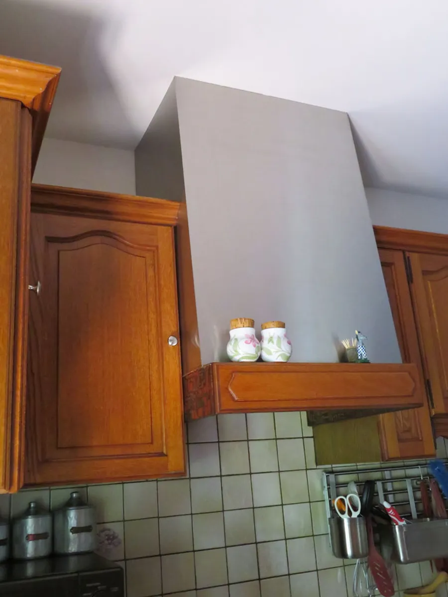 Habillage de hotte en inox - Inox brut