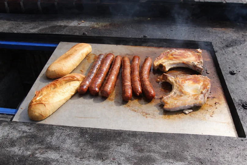 Plancha en inox - Inox brut