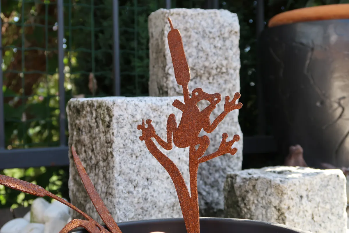 Grenouille décorative en corten - Acier corten