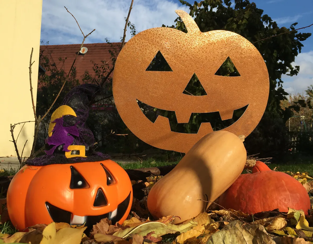 Décor Halloween en métal - Acier corten