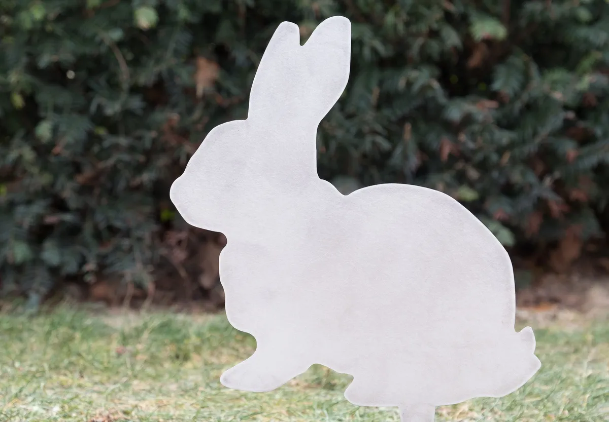 Lapin de Pâques en acier Galvanisé - Acier galvanisé