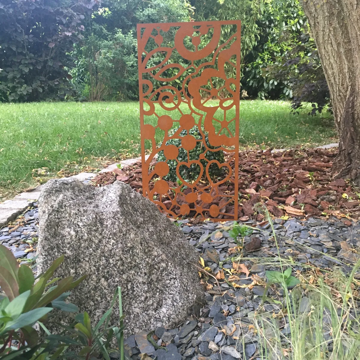 Grille de sécurité design - Acier corten